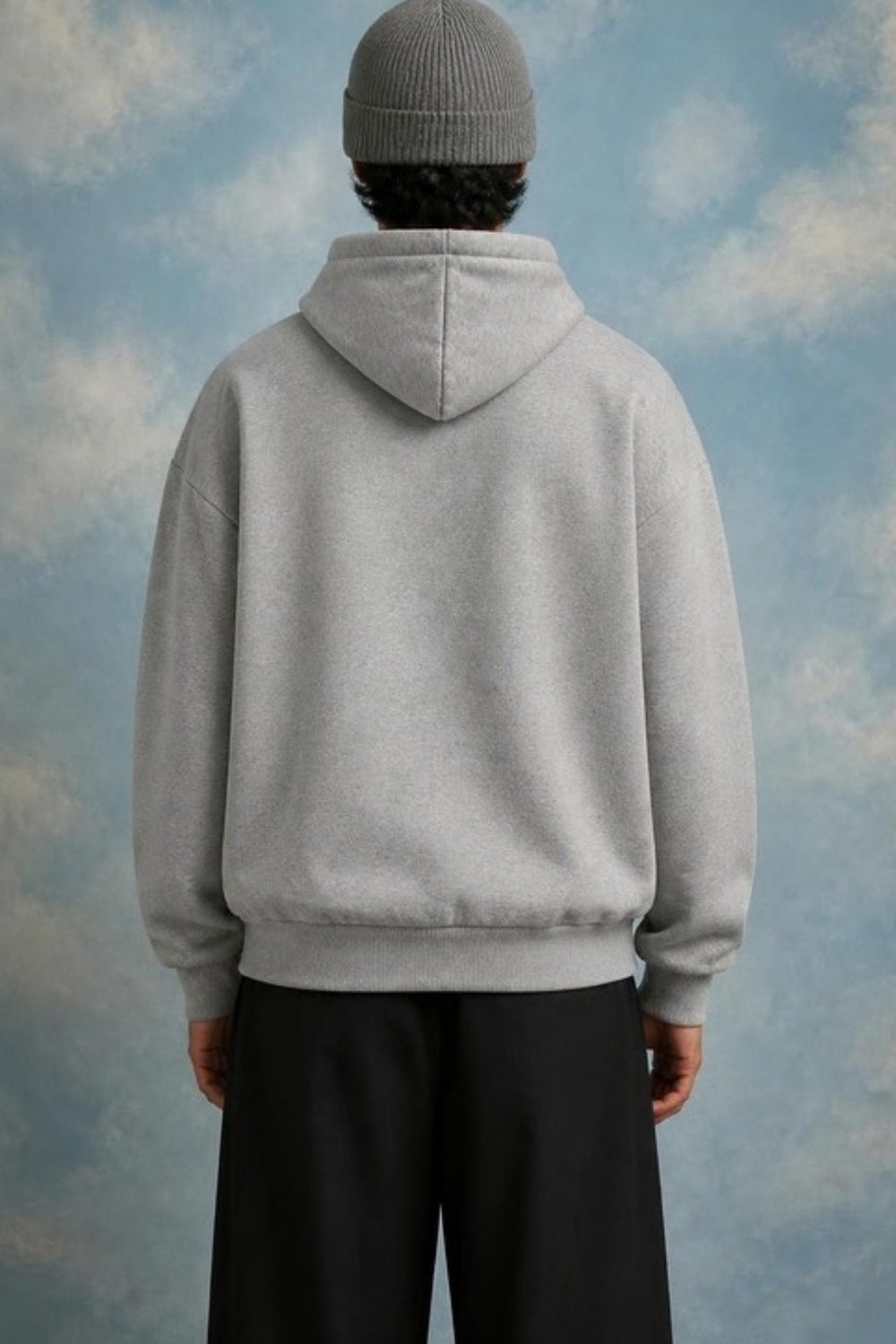 Grey Double Zip Hoodie