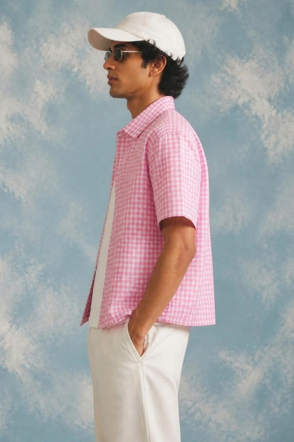 Pink Gingham Oxford Boxy Shirt