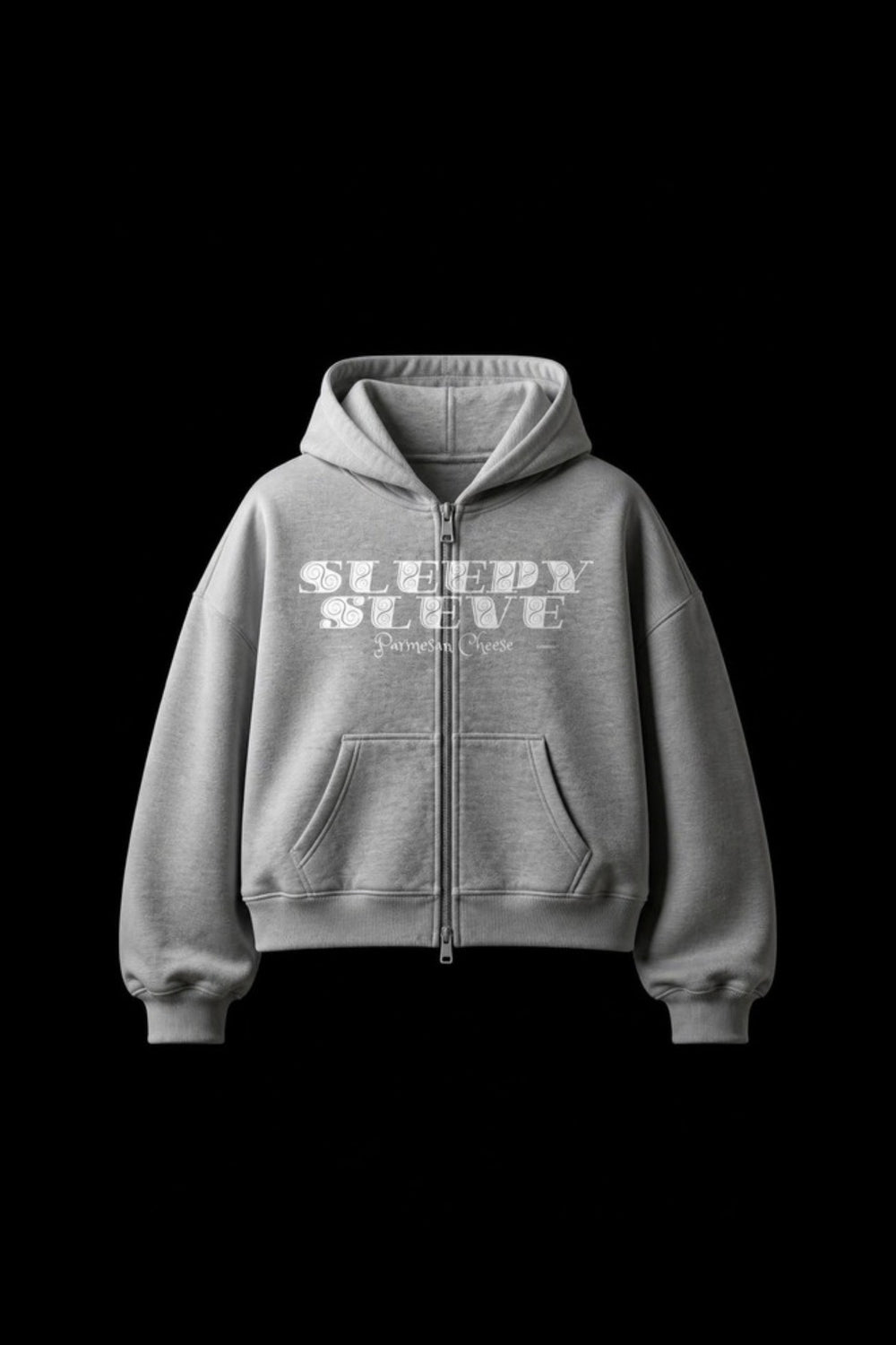 Grey Double Zip Hoodie