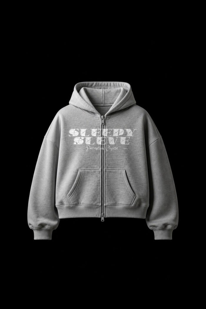Grey Double Zip Hoodie