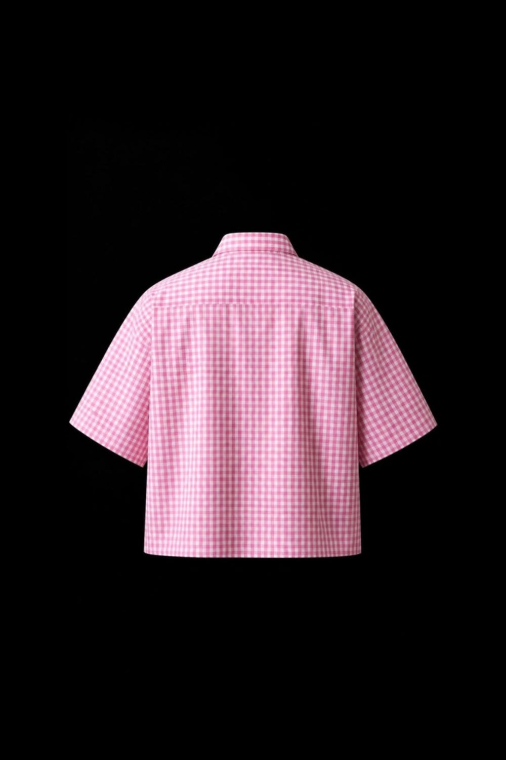 Pink Gingham Oxford Boxy Shirt