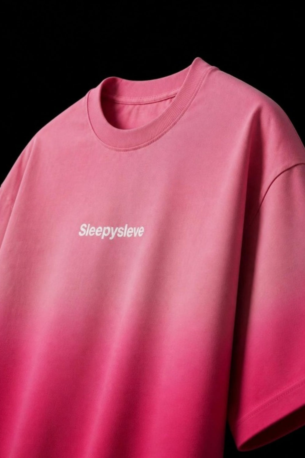 Pyaar Pink Ombre Wash Boxy Fit T-Shirt