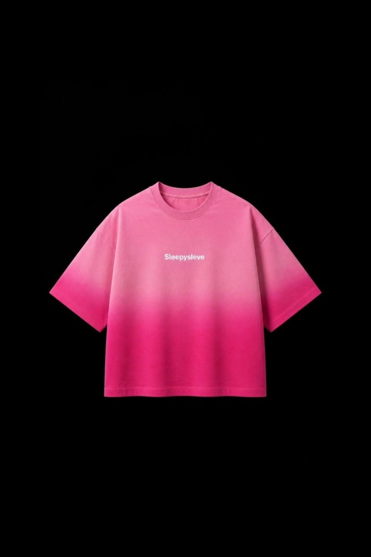 Pyaar Pink ombre wash boxy fit t-shirt - front