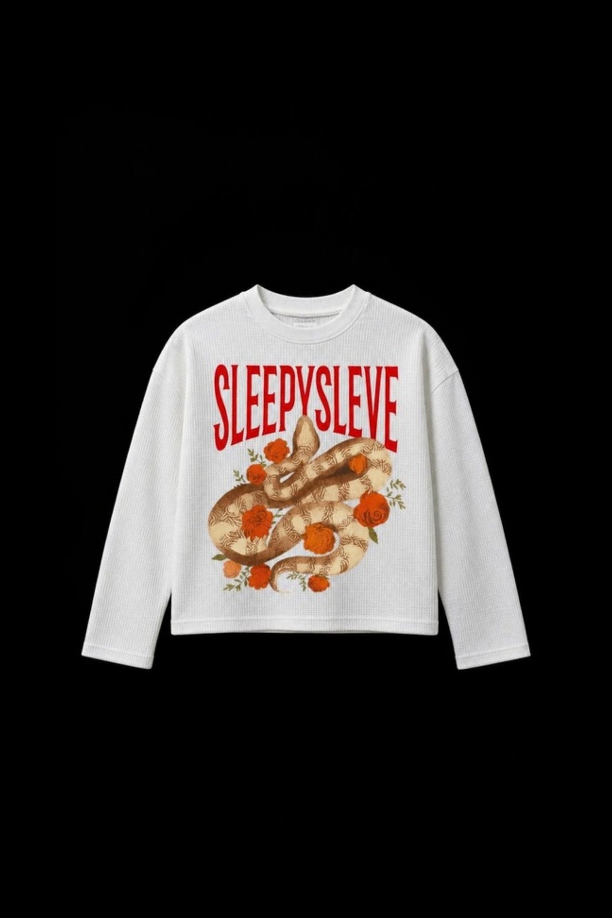 Snakesleve waffle t-shirt - front